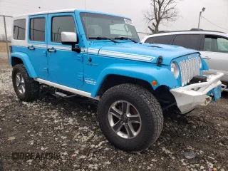 2017 Jeep Wrangler Unlimited Sahara with VIN 1C4BJWEG3HL631057, listed as a Copart auction lot 48070355 with 88,477 mi miles and Salvage title. Bid and sale history available at DreamBid. Image 4.