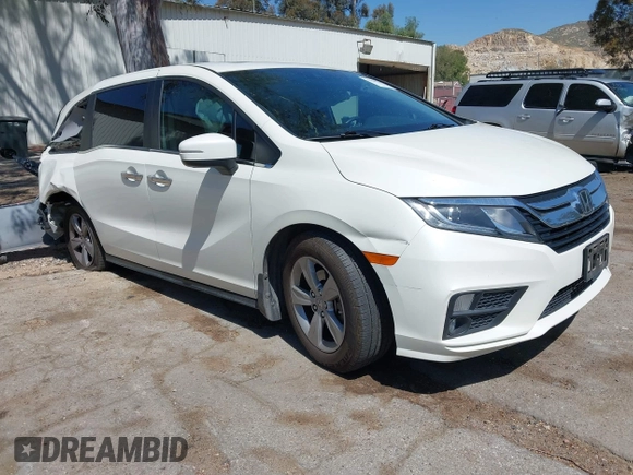 2019 Honda Odyssey EX-L z VIN 5FNRL6H76KB066365, wystawiony jako IAAI lot #42000967 z przebiegiem 124 113 mil mil oraz . Historia ofert i sprzedaży dostępna na DreamBid. Obrazek 1.