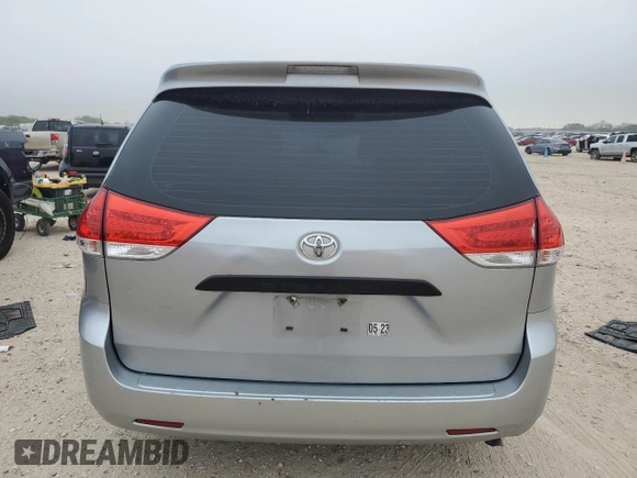 2013 Toyota Sienna L with VIN 5TDZK3DC5DS369785, listed as a Copart auction lot 79842584 with 178,788 mi miles and Salvage Title. Bid and sale history available at carsss.com. Image 6.