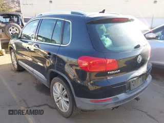 2012 Volkswagen Tiguan S with VIN WVGBV7AX4CW607546, listed as a IAAI auction lot 41295646 with 115,670 mi miles and . Bid and sale history available at DreamBid. Image 3.