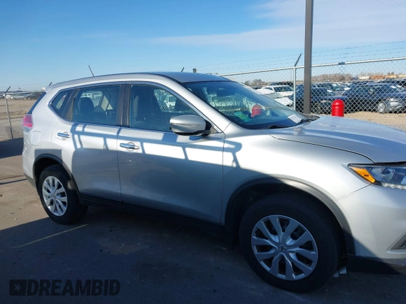 2015 Nissan Rogue S with VIN KNMAT2MV9FP571497, listed as a IAAI auction lot 41985541 with 144,223 mi miles and . Bid and sale history available at DreamBid. Image 14.
