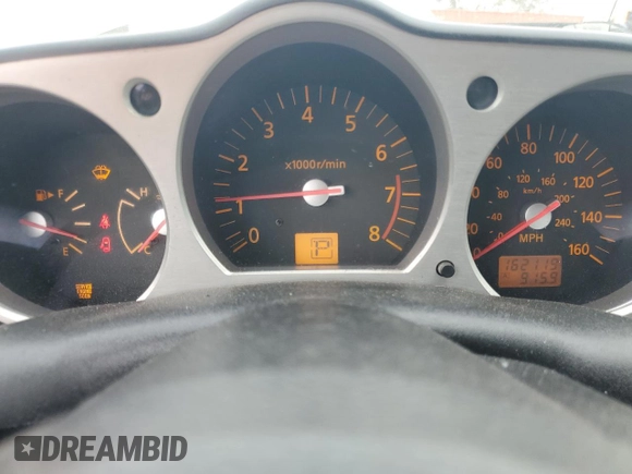 2004 Nissan 350Z Touring with VIN JN1AZ36A74T015842, listed as a Copart auction lot 45526455 with 162,119 mi miles and Salvage Title. Bid and sale history available at carsss.com. Image 9.