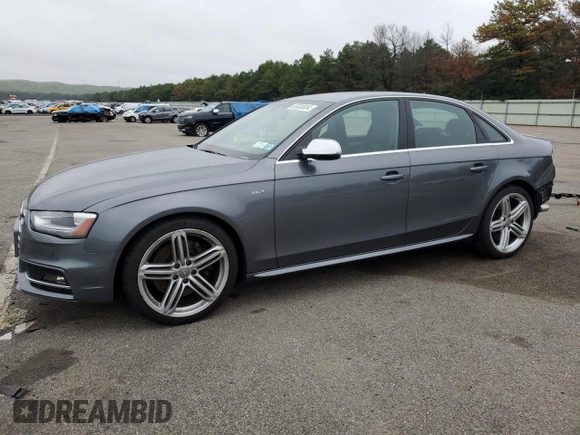 2014 Audi S4 Premium Plus with VIN WAUBGAFL4EA080431, listed as a Copart auction lot 65033654 with 48,430 mi miles and Salvage Title. Bid and sale history available at carsss.com. Image 1.