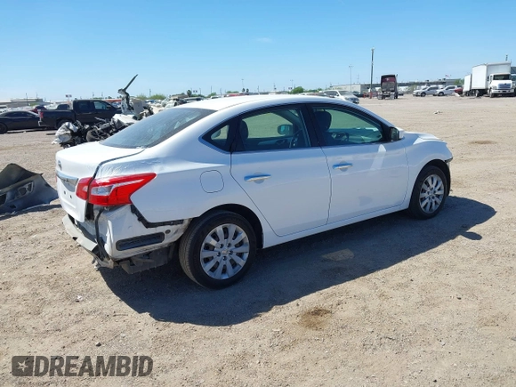 2019 Nissan Sentra S with VIN 3N1AB7AP2KY303215, listed as a IAAI auction lot 41806858 with 97,971 mi miles. Bid and sale history available at carsss.com. Image 4.