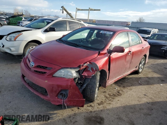 2013 Toyota Corolla L with VIN 5YFBU4EE6DP213474, listed as a Copart auction lot 46928735 with 186,514 mi miles and Salvage Title. Bid and sale history available at carsss.com. Image 1.