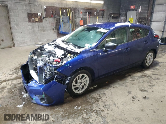 2024 Subaru Impreza with VIN JF1GUABC0R8893033, listed as a Copart auction lot 85941104 with 1,224 mi miles and Salvage Title. Bid and sale history available at carsss.com. Image 1.