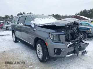 2021 GMC Yukon XL SLT with VIN 1GKS2GKD2MR430789, listed as a IAAI auction lot 41591389 with 22,004 mi miles. Bid and sale history available at carsss.com. Image 1.