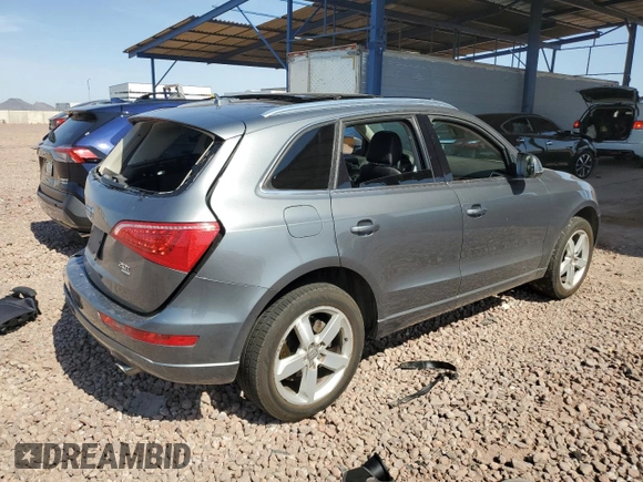 2012 Audi Q5 Premium Plus with VIN WA1LFAFP5CA042078, listed as a Copart auction lot 60146305 with 237,324 mi miles and Salvage title. Bid and sale history available at DreamBid. Image 3.