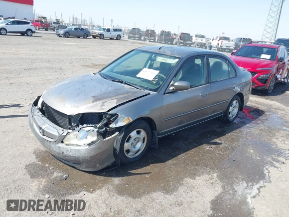 2004 Honda Civic with VIN JHMES96674S020013, listed as a IAAI auction lot 41827411 with 118,601 mi miles. Bid and sale history available at carsss.com. Image 22.