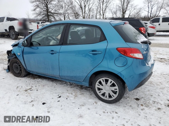 2012 Mazda 2 Sport with VIN JM1DE1KZ1C0151843, listed as a Copart auction lot 88695585 with 121,510 mi miles and Non Repairable. Bid and sale history available at DreamBid. Image 2.