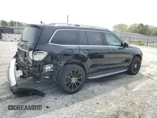 2019 Mercedes-Benz GLS 450 with VIN 4JGDF6EE1KB237624, listed as a Copart auction lot 49441755 with 51,955 mi miles and Salvage Title. Bid and sale history available at DreamBid. Image 3.