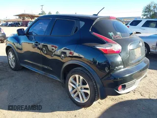 2015 Nissan Juke S with VIN JN8AF5MR5FT509408, listed as a IAAI auction lot 40839984 with 205,528 mi miles. Bid and sale history available at carsss.com. Image 3.