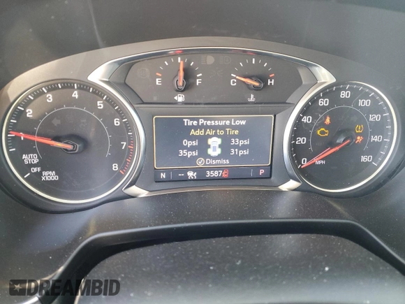 2024 Chevrolet Blazer LT with VIN 3GNKBJRS5RS182630, listed as a Copart auction lot 76085844 with 3,587 mi miles and Salvage title. Bid and sale history available at DreamBid. Image 9.