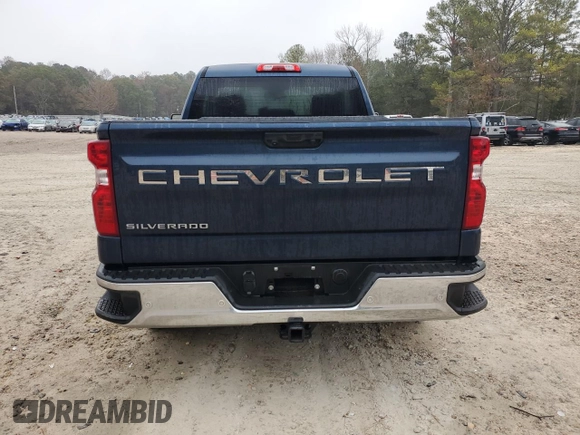 2022 Chevrolet Silverado 1500 Work Truck with VIN 3GCNAAEK2NG505060, listed as a Copart auction lot 78815714 with 56,600 mi miles and Salvage Title. Bid and sale history available at DreamBid. Image 6.