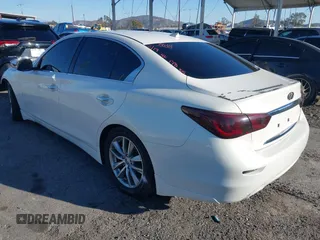 2014 Infiniti Q50 with VIN JN1BV7AP5EM678664, listed as a IAAI auction lot 41641222 with 86,385 mi miles and . Bid and sale history available at carsss.com. Image 3.