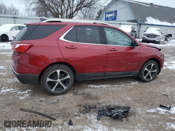 2019 Chevrolet Equinox LT with VIN 2GNAXLEX4K6206429, listed as a Copart auction lot 87500565 with 69,172 mi miles and Salvage Title. Bid and sale history available at DreamBid. Image 3.