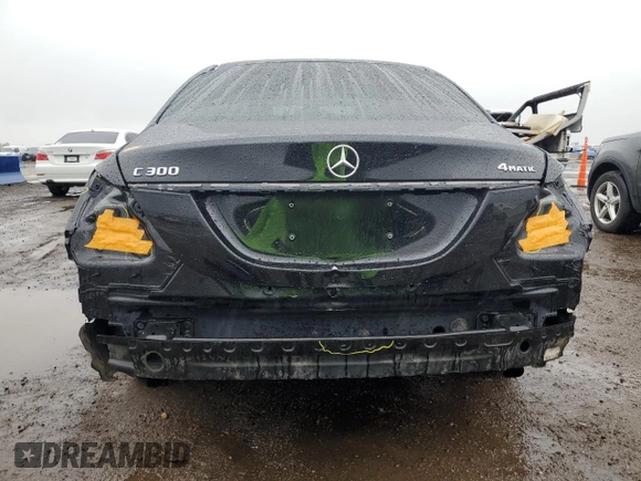 2018 Mercedes-Benz C 300 z VIN WDDWF4KB4JR415629, wystawiony jako Copart lot #59524115 z przebiegiem 59 459 mil mil oraz Czysty tytuł • Clean title. Historia ofert i sprzedaży dostępna na DreamBid. Obrazek 6.