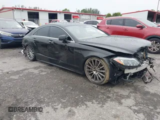 2018 Mercedes-Benz CLS-Class CLS 550 with VIN WDDLJ7DB5JA203692, listed as a IAAI auction lot 39840561 with 115,265 mi miles. Bid and sale history available at carsss.com. Image 1.
