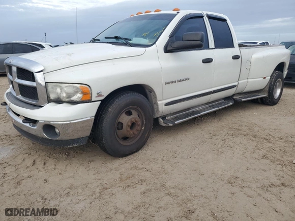 2004 Dodge Ram 3500 ST with VIN 3D7MA48C34G162183, listed as a Copart auction lot 76194334 with 0 mi miles and Salvage Title. Bid and sale history available at carsss.com. Image 1.