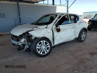 2013 Nissan Juke S with VIN JN8AF5MR4DT215673, listed as a Copart auction lot 61492255 with 157,554 mi miles and Salvage title. Bid and sale history available at DreamBid. Image 1.