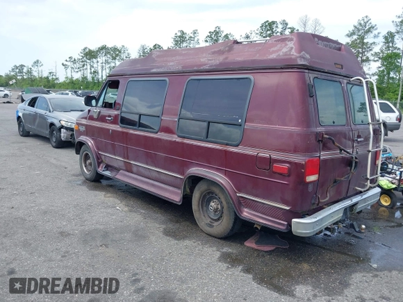 1994 Chevrolet Chevy Van z VIN 1GBEG25K4RF177057, wystawiony jako IAAI lot #42090808 z przebiegiem 123 654 mil mil oraz . Historia ofert i sprzedaży dostępna na DreamBid. Obrazek 3.