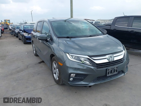 2018 Honda Odyssey EX-L with VIN 5FNRL6H74JB096849, listed as a IAAI auction lot 42136514 with 119,675 mi miles. Bid and sale history available at carsss.com. Image 1.