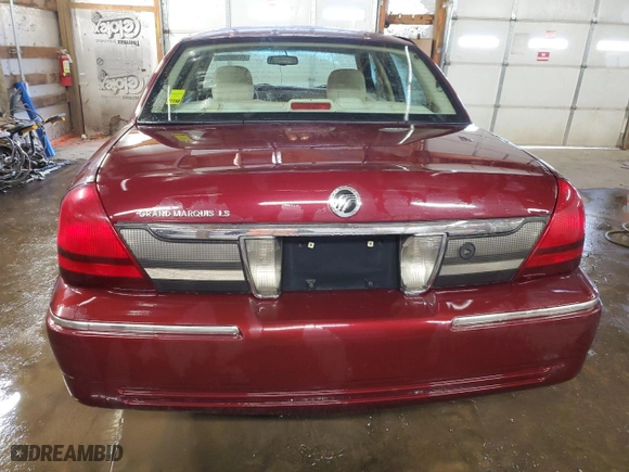2009 Mercury Grand Marquis LS with VIN 2MEHM75V69X611510, listed as a Copart auction lot 45308095 with 147,874 mi miles and Salvage Title. Bid and sale history available at carsss.com. Image 6.