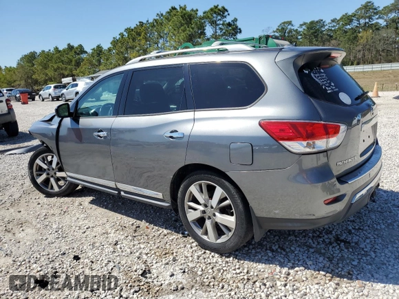 2016 Nissan Pathfinder Platinum с VIN 5N1AR2MN0GC610271, выставлен на аукционе Copart как лот 48664605 с пробегом 184 693 миль миль и Списание • Salvage title. История ставок и продаж доступна на DreamBid. Изображение 2.