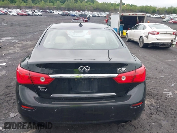 2014 Infiniti Q50 Premium z VIN JN1BV7AR3EM697330, wystawiony jako IAAI lot #42536087 z przebiegiem 231 222 mil mil oraz . Historia ofert i sprzedaży dostępna na DreamBid. Obrazek 16.