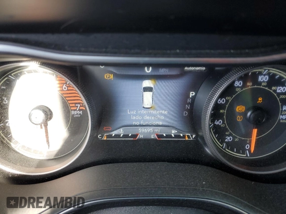 2020 Jeep Cherokee Limited with VIN 1C4PJMDN4LD534379, listed as a Copart auction lot 41686455 with 59,695 mi miles and Salvage title. Bid and sale history available at DreamBid. Image 9.