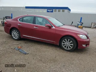 2011 Lexus LS 460 with VIN JTHCL5EF6B5012415, listed as a Copart auction lot 57467955 with Not provided miles and Salvage title. Bid and sale history available at DreamBid. Image 4.
