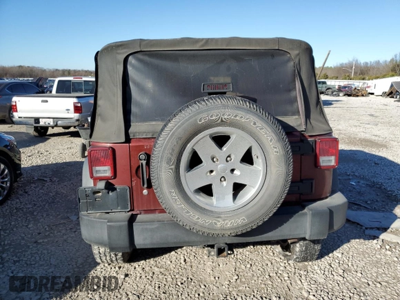 2008 Jeep Wrangler X with VIN 1J4FA24138L650659, listed as a Copart auction lot 70510504 with 170,806 mi miles and Salvage Title. Bid and sale history available at DreamBid. Image 6.