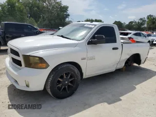 2014 Ram 1500 Express with VIN 3C6JR6AT2EG331453, listed as a Copart auction lot 58036025 with 204,576 mi miles and Salvage title. Bid and sale history available at DreamBid. Image 1.