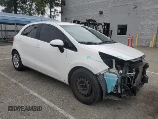 2013 Kia Rio LX with VIN KNADM5A36D6296654, listed as a Copart auction lot 55194435 with 100,895 mi miles and Salvage Title. Bid and sale history available at DreamBid. Image 4.