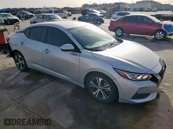 2020 Nissan Sentra SV with VIN 3N1AB8CV8LY226191, listed as a Copart auction lot 48186925 with 84,833 mi miles and Salvage Title. Bid and sale history available at carsss.com. Image 4.