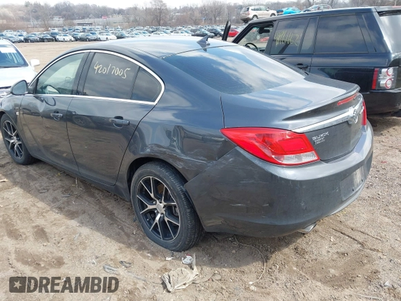 2011 Buick Regal with VIN 2G4GV5EV5B9196474, listed as a IAAI auction lot 42017005 with 158,756 mi miles and . Bid and sale history available at DreamBid. Image 3.