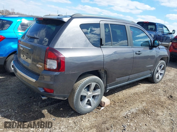 2016 Jeep Compass High Altitude Edition with VIN 1C4NJCEA3GD760934, listed as a IAAI auction lot 42028621 with 102,498 mi miles. Bid and sale history available at carsss.com. Image 4.