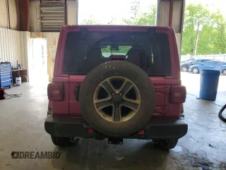 2022 Jeep Wrangler Unlimited Sahara with VIN 1C4HJXEN0NW106045, listed as a Copart auction lot 52383455 with 104,937 mi miles and Salvage title. Bid and sale history available at DreamBid. Image 6.
