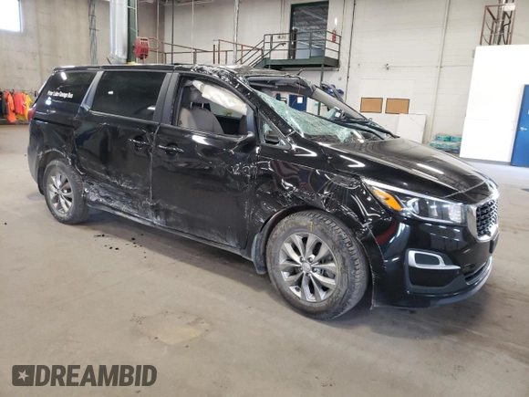 2021 Kia Sedona LX with VIN KNDMB5C14M6671008, listed as a Copart auction lot 53820675 with 78,073 mi miles and Salvage Title. Bid and sale history available at carsss.com. Image 4.