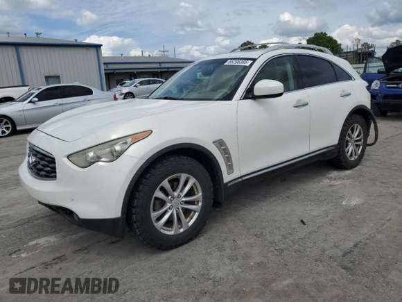 2011 Infiniti FX z VIN JN8AS1MW3BM734117, wystawiony jako Copart lot #55298385 z przebiegiem 257 722 mil mil oraz Szkoda całkowita • Salvage title. Historia ofert i sprzedaży dostępna na DreamBid. Obrazek 1.