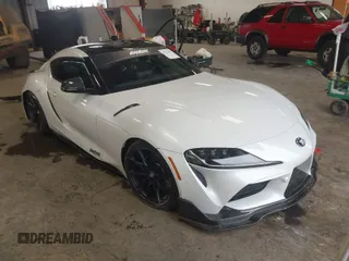 2024 Toyota GR Supra 3.0 with VIN WZ1DB0G05RW064001, listed as a IAAI auction lot 41751835 with 15,249 mi miles. Bid and sale history available at carsss.com. Image 1.