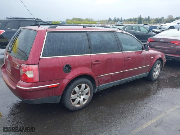 2003 Volkswagen Passat GLX with VIN WVWYH63B03E061688, listed as a IAAI auction lot 41981889 with 1 mi miles. Bid and sale history available at carsss.com. Image 4.