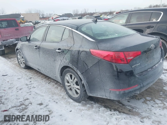 2013 Kia Optima EX with VIN 5XXGN4A72DG143975, listed as a IAAI auction lot 41385803 with 216,203 mi miles. Bid and sale history available at carsss.com. Image 3.