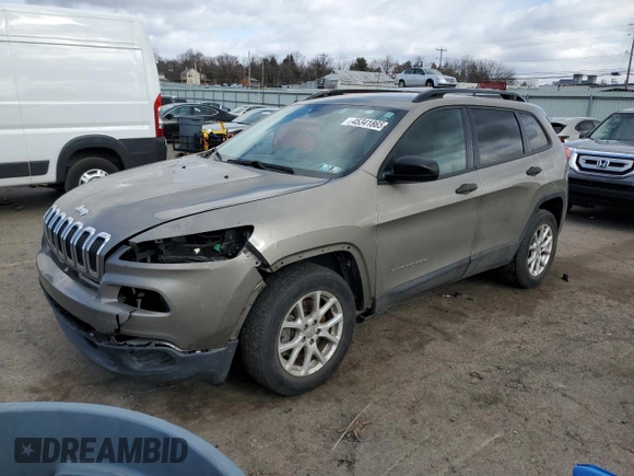 2017 Jeep Cherokee Altitude with VIN 1C4PJMAS7HW512463, listed as a Copart auction lot 45341865 with 90,178 mi miles and Salvage title. Bid and sale history available at DreamBid. Image 1.