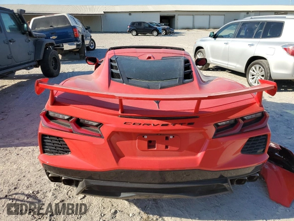 2020 Chevrolet Corvette 2LT with VIN 1G1Y72D41L5115956, listed as a Copart auction lot 77444654 with 24,308 mi miles and Salvage Title. Bid and sale history available at carsss.com. Image 6.