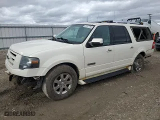 2007 Ford Expedition EL Limited with VIN 1FMFK20517LA58103, listed as a Copart auction lot 53797705 with 216,667 mi miles and Non Repairable. Bid and sale history available at carsss.com. Image 1.