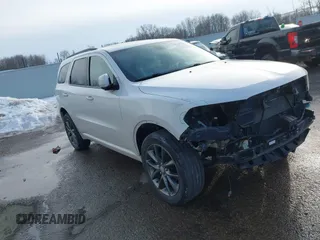 2017 Dodge Durango GT with VIN 1C4RDJDGXHC907163, listed as a IAAI auction lot 41427766 with 119,719 mi miles and . Bid and sale history available at carsss.com. Image 1.