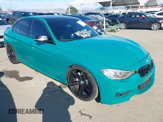 2014 BMW 3 Series 335i with VIN WBA3A9C52EF686470, listed as a IAAI auction lot 41411723 with 89,816 mi miles. Bid and sale history available at carsss.com. Image 1.