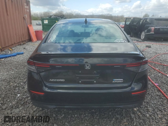 2023 Honda Accord Sport with VIN 1HGCY2F55PA051326, listed as a Copart auction lot 48873445 with 108,105 mi miles and Salvage title. Bid and sale history available at DreamBid. Image 6.