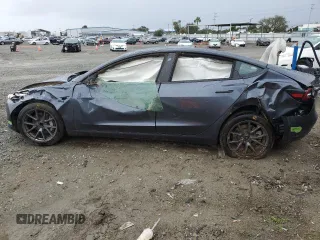 2023 Tesla Model 3 with VIN 5YJ3E1EA2PF434910, listed as a Copart auction lot 48523135 with 0 mi miles and Non Repairable. Bid and sale history available at carsss.com. Image 2.